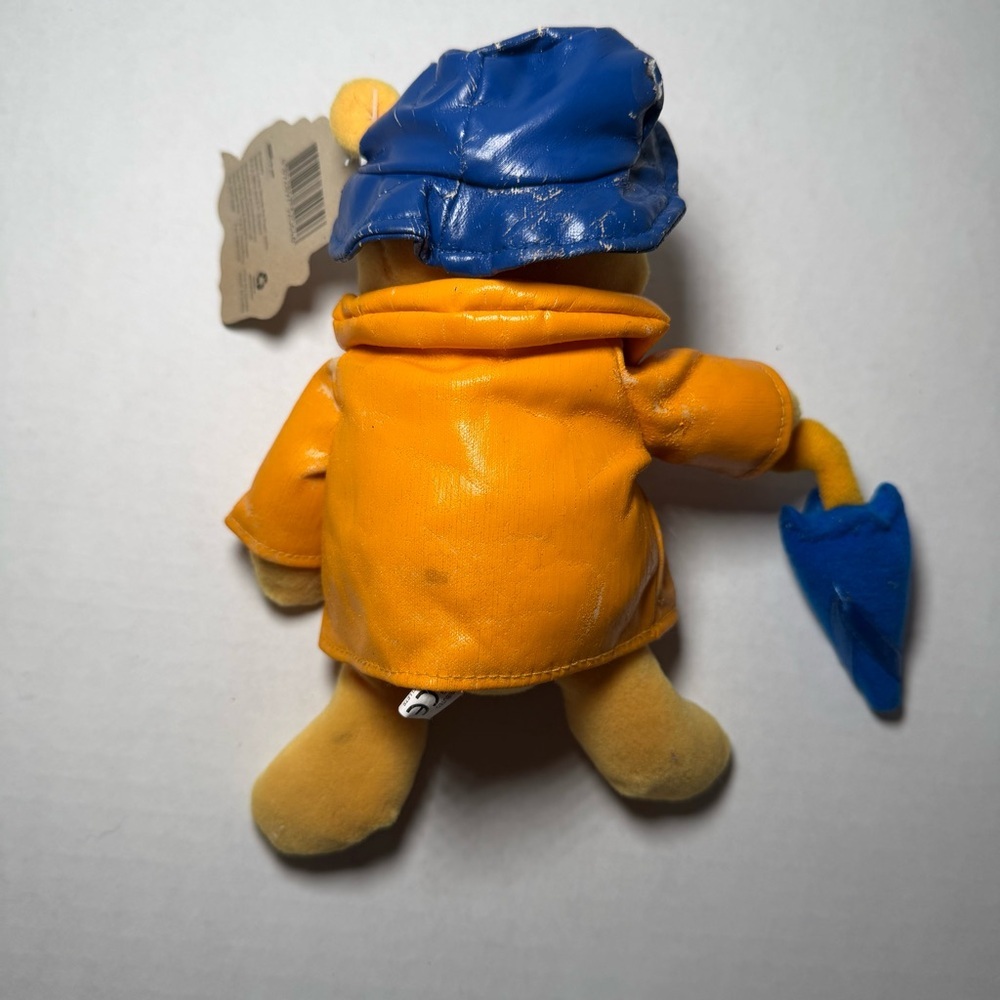 Vintage Disney Store Winnie the Pooh Raincoat Beanbag Plush - Picture 3 of 4
